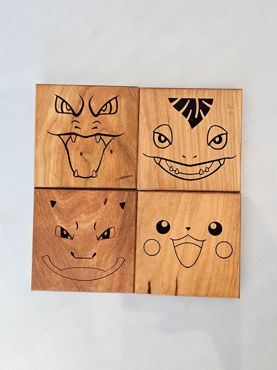 pokemon card coasters Custom Pokemon Resin Coasters