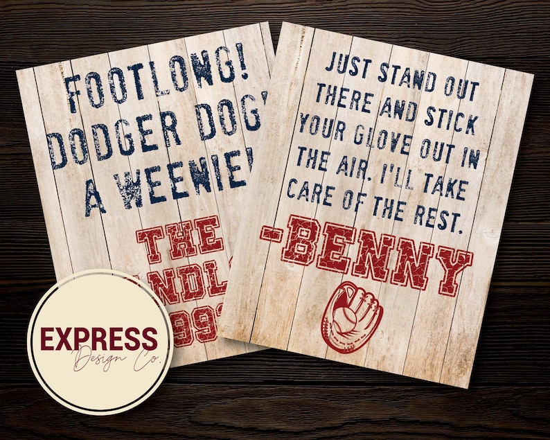 Sandlot Movie Quote Signs - Etsy