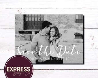 CUSTOMIZED Save Our Date Wedding Save the Date Engagement Photo Card