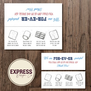SOFORTIGER DOWNLOAD Baseball S'mores Dankeschön Klappkarte, Smores Treat Bag Party Favor Tag