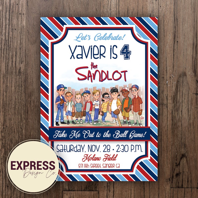 Sandlot Party Invite - Etsy