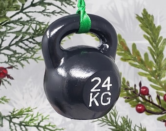 Kettlebell Ornament / Crossfit WOD Ornament / Bodybuilding Christmas Gift / Fitness Christmas gift / Stocking Stuffer / Crossfit Lover