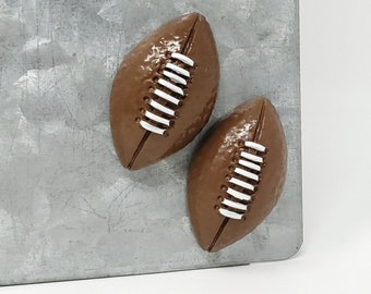 Football Fridge Magnets, Resin Kitchen Decor (Set of 2)