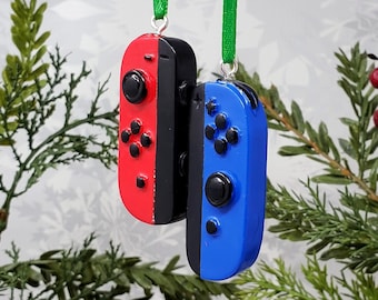 Switch Joycon Ornament / Personalized Nerd Gift / Nintendo Video Game Controller Christmas Geek Present / Stocking Stuffer