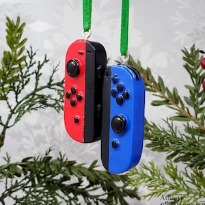 Switch Joycon Ornament / Personalized Nerd Gift / Nintendo Video Game Controller Christmas Geek Present / Stocking Stuffer