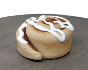 Faux Cinnamon Roll Ornament / Fake Food Valentine's Day Gift Artificial Realistic Life Size Baking Xmas Photography Prop