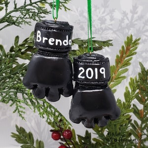 MMA Gloves Ornament - Mixed Martial Arts Christmas Decoration / UFC Gift / Christmas Ornament / Housewarming Gift / Sport Lover / UFC Decor image 8