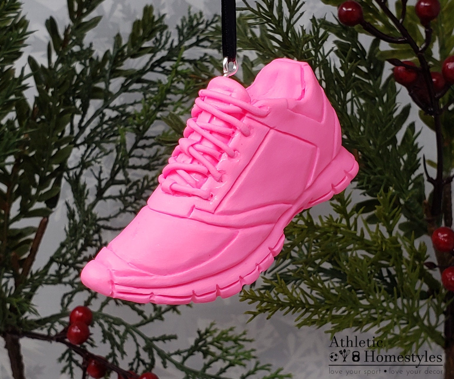Running Shoe Ornament / Fitness Athlete Exercise Outdoor Etsy