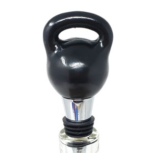 Kettlebell Wine Stopper / Crossfit WOD Bottle Stopper / Valentine's Day Gift / Bodybuilding Gift / Christmas Present / Crossfit Decor image 4