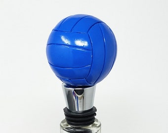 Volleyball Wine Stopper, Resin Sports Decor