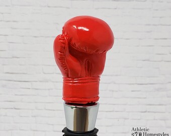 Boxing Glove Wine Bottle Stopper - Handmade Resin UFC Decor