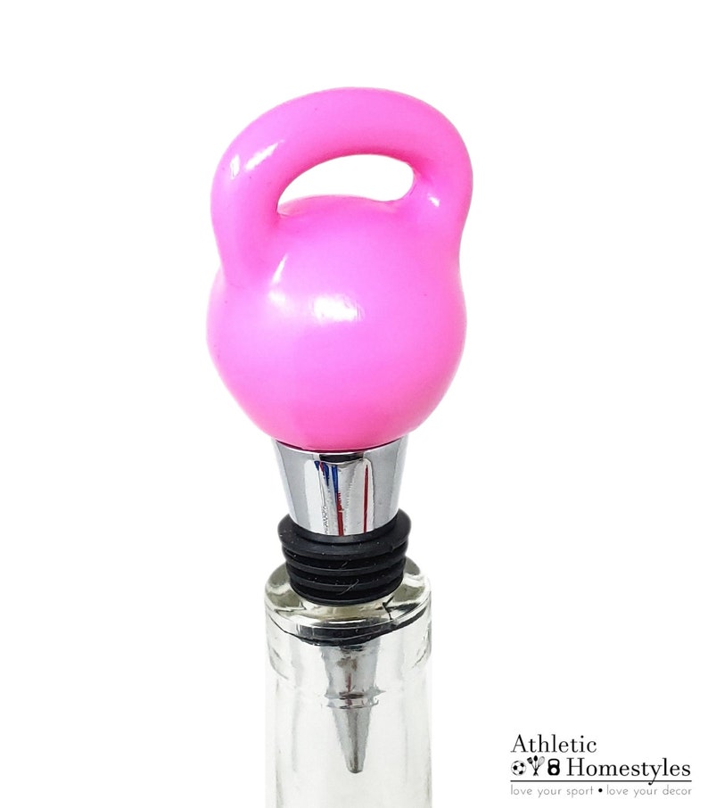 Kettlebell Wine Stopper / Crossfit WOD Bottle Stopper / Valentine's Day Gift / Bodybuilding Gift / Christmas Present / Crossfit Decor image 2