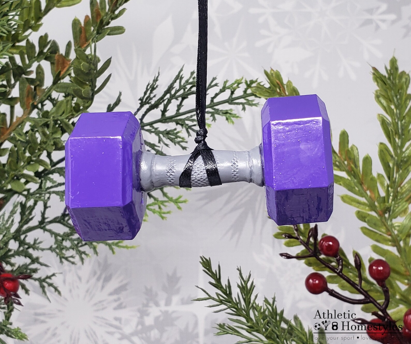 Dumbbell Christmas Ornament / Powerlifting Decoration / | Etsy