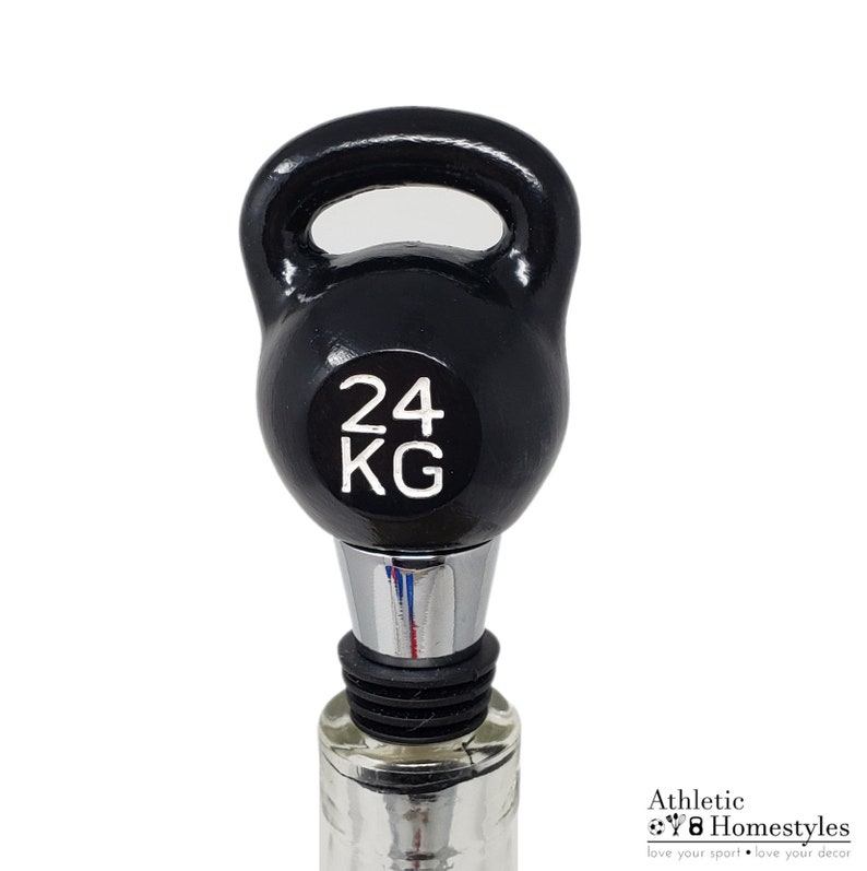 Kettlebell Wine Stopper / Crossfit WOD Bottle Stopper / Valentine's Day Gift / Bodybuilding Gift / Christmas Present / Crossfit Decor image 5