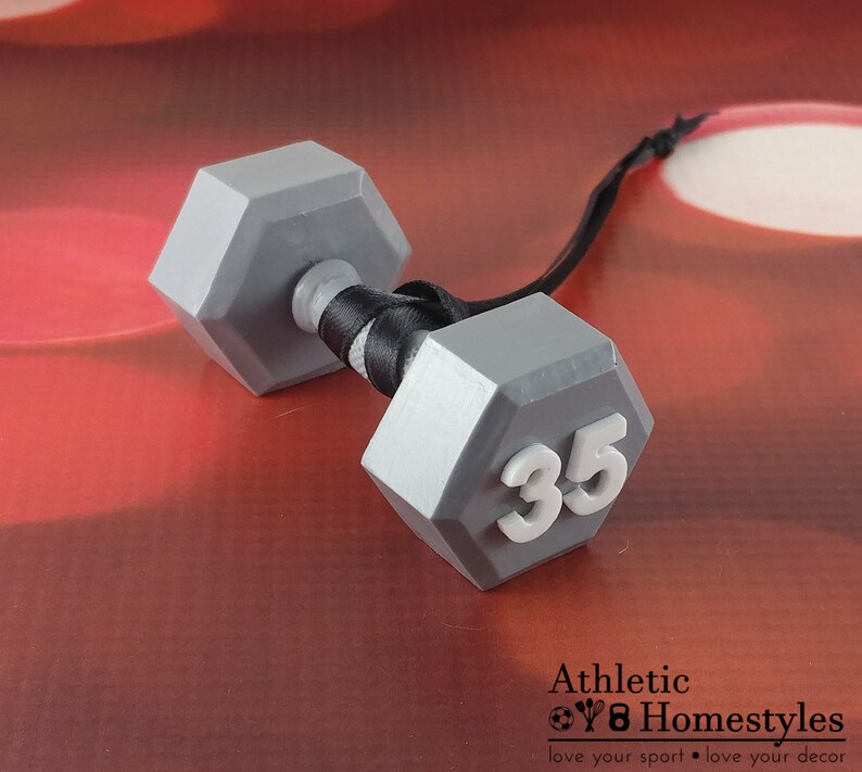 Dumbbell Christmas Ornament / Powerlifting Decoration / | Etsy