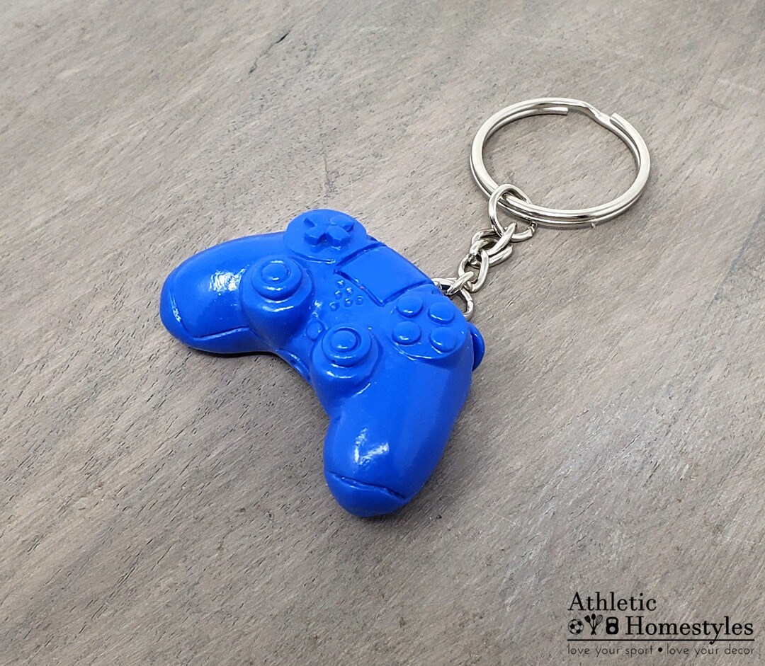 PS4 Playstation 4 Video Game Controller Keychain / Gaming Zipper Charm