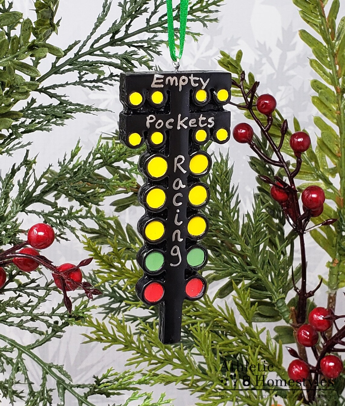 Drag Racing Ornament / Racing Light Christmas Tree Ornament / Etsy