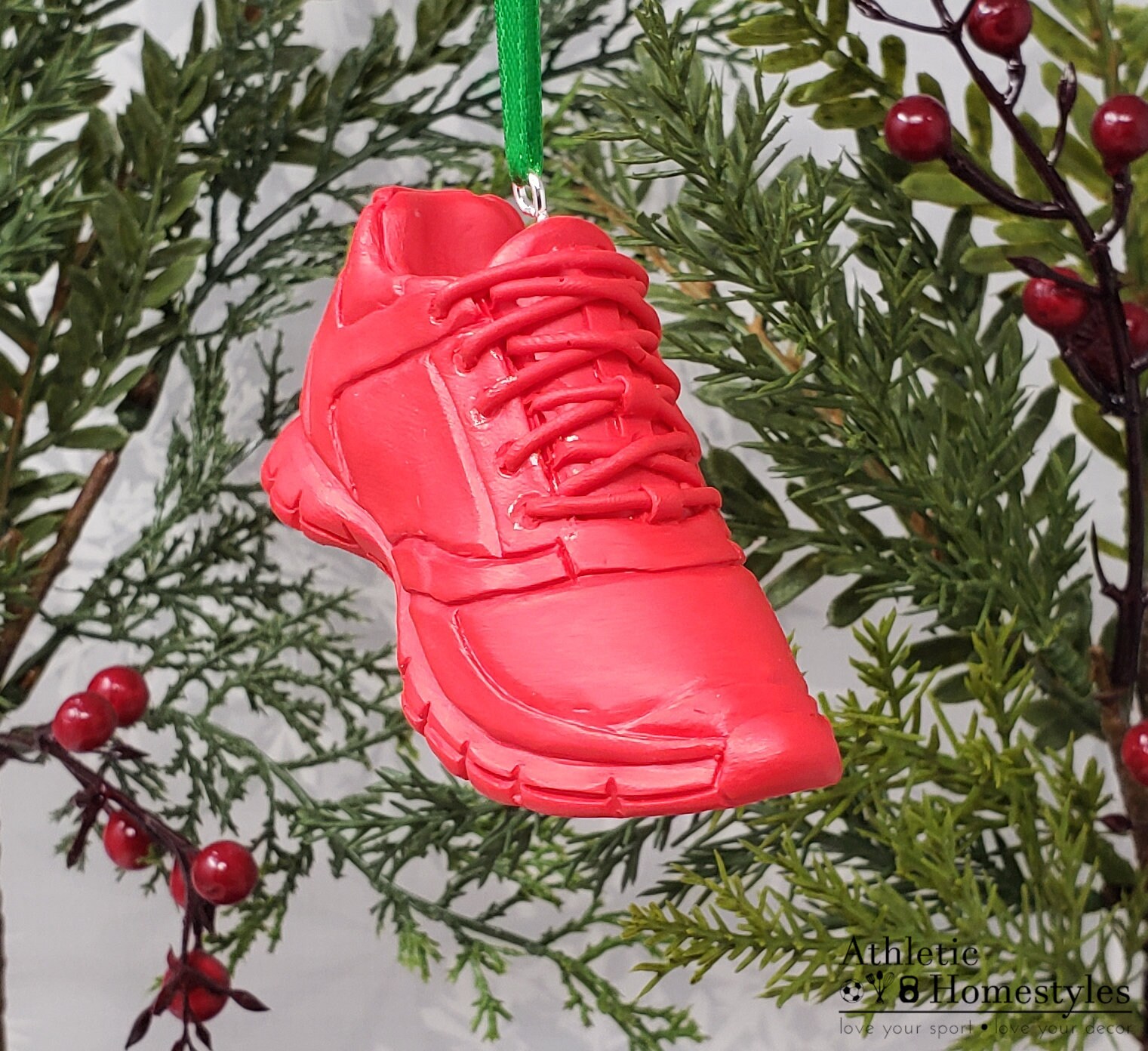 Running Shoe Ornament / Fitness Athlete Exercise Outdoor Etsy