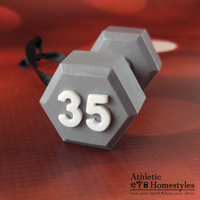 Dumbbell Christmas Ornament / Powerlifting Decoration / | Etsy