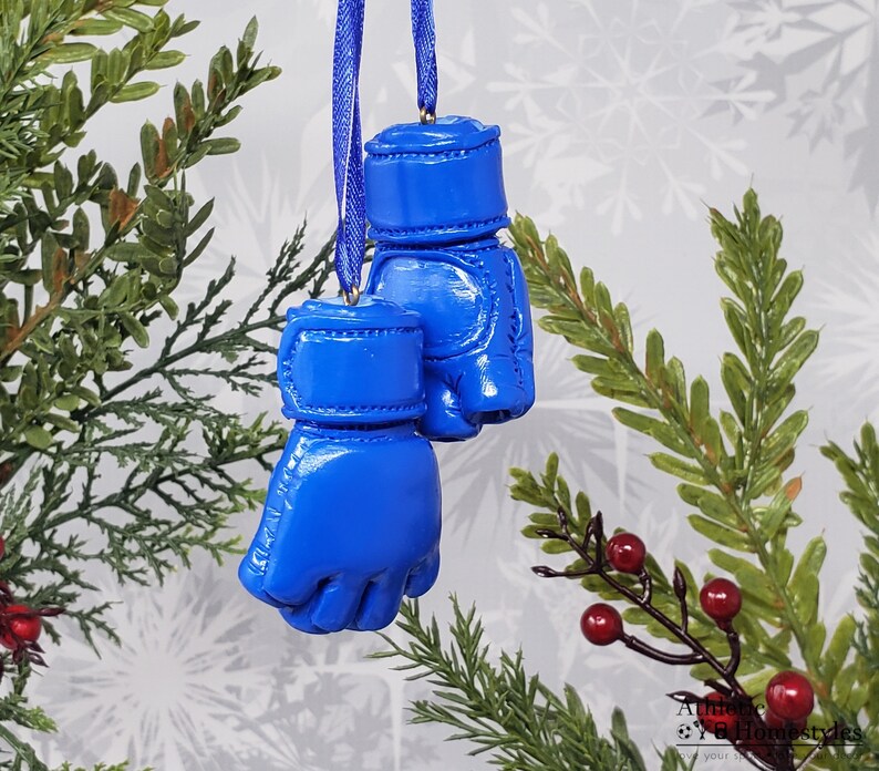 MMA Gloves Ornament - Mixed Martial Arts Christmas Decoration / UFC Gift / Christmas Ornament / Housewarming Gift / Sport Lover / UFC Decor image 2