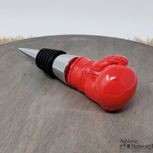 Boxing Glove Wine Bottle Stopper - Handmade Resin UFC Decor image 6