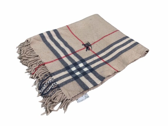 Burberry Sjaal in dikke wolstof | Etsy Nederland
