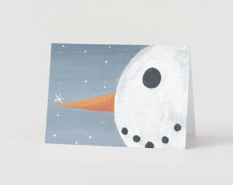 Snowman Blank Greeting Card