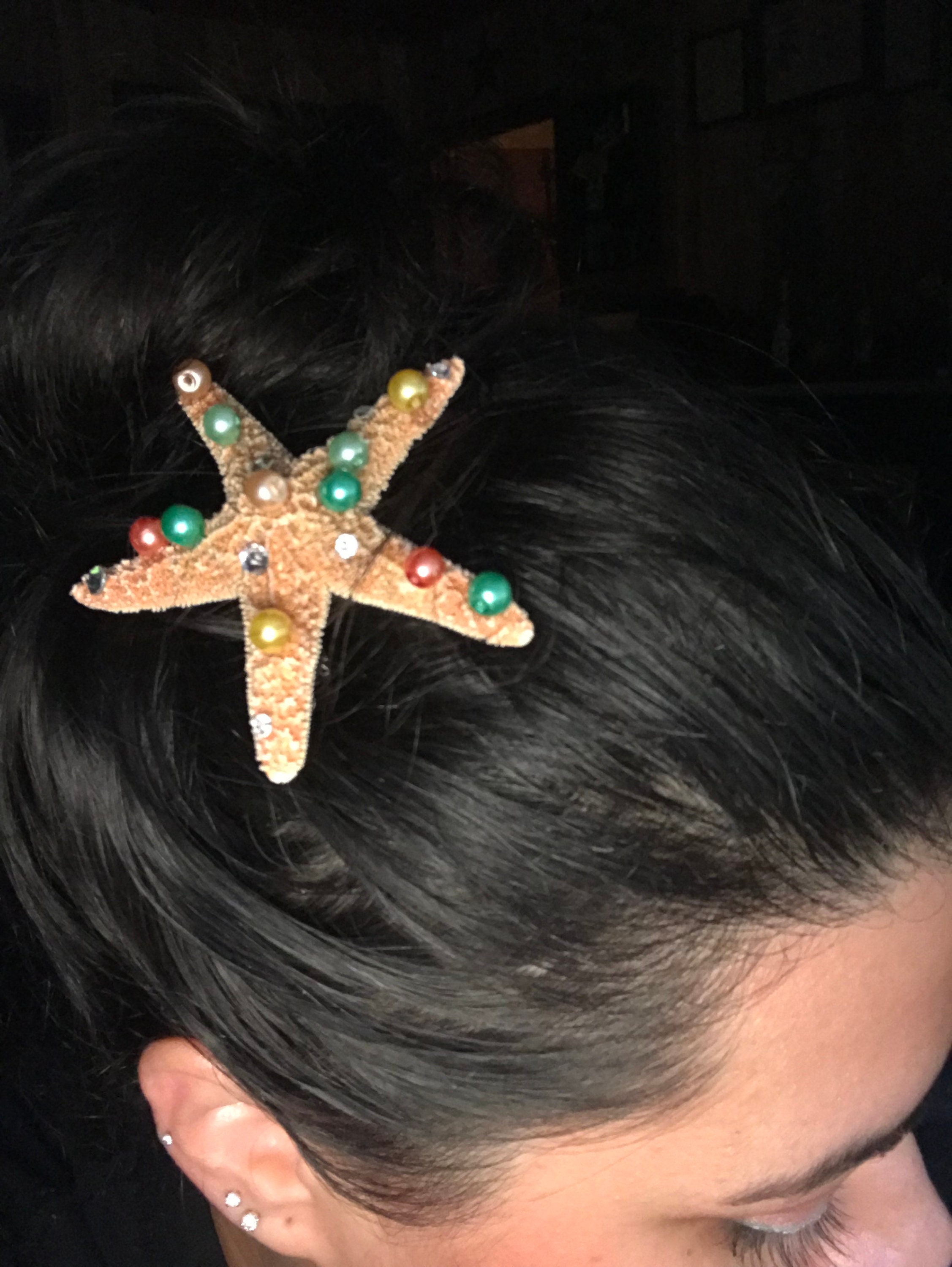 Starfish Hair Clip Etsy