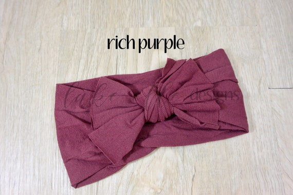 Nylon Bow Headbands, Raw Edge Knotted Bow Headband, Baby Headband, Newborn Headband, Baby Head Wrap, Infant Toddler Headbands, Top Knot Nylon Bow Headbands, Raw Edge Knotted Bow Headband, Baby Headband, Newborn Headband, Baby Head Wrap, Infant Toddler Headbands, Top Knot
