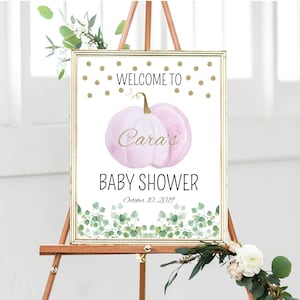 BOY OR GIRL Baby Shower Welcome Sign, Little Pumpkin Baby Shower Welcome Sign, Fall Baby Shower Welcome Sign, Autumn Baby Shower Welcome