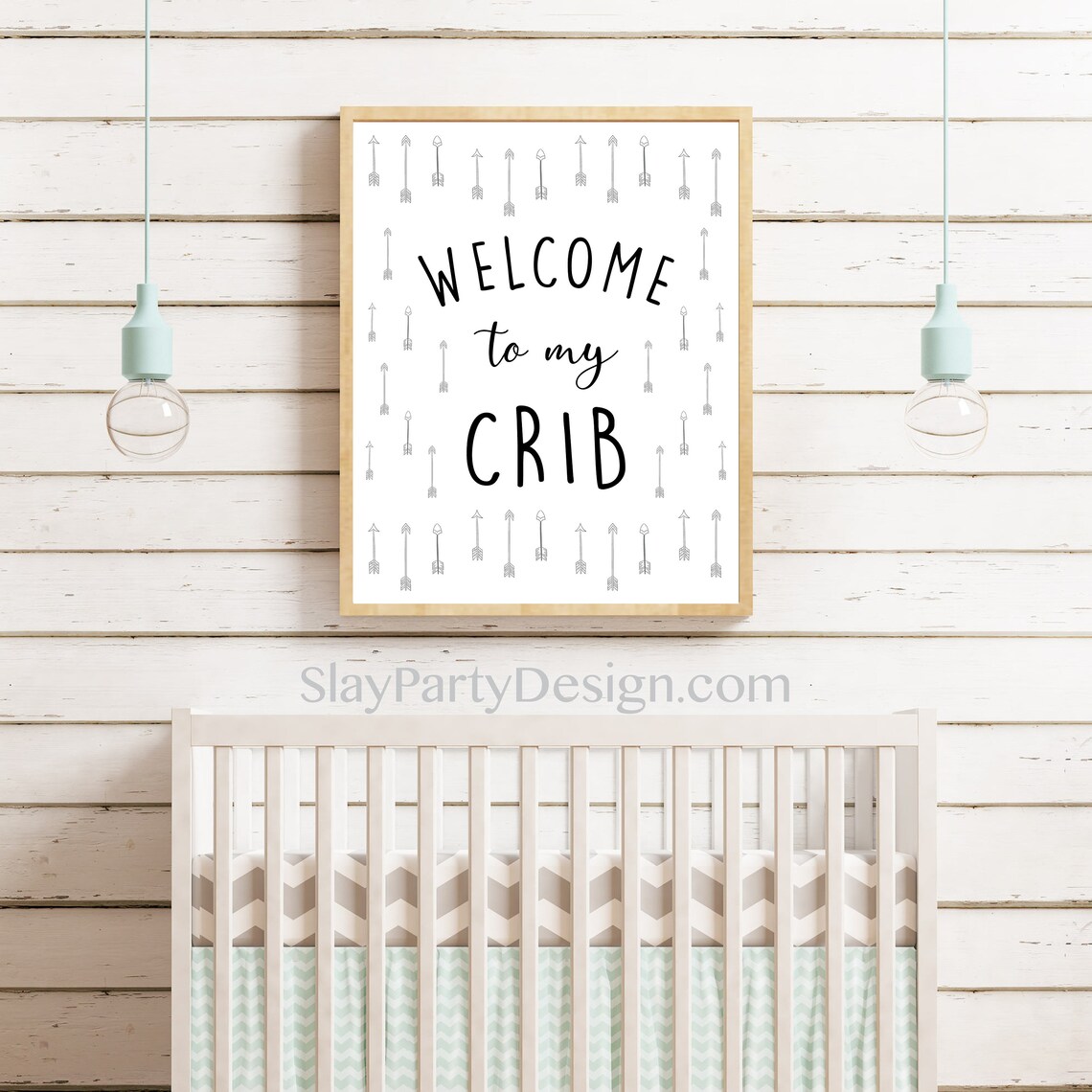 PRINTABLE NURSERY Wall Art to My Crib Sign Baby Etsy