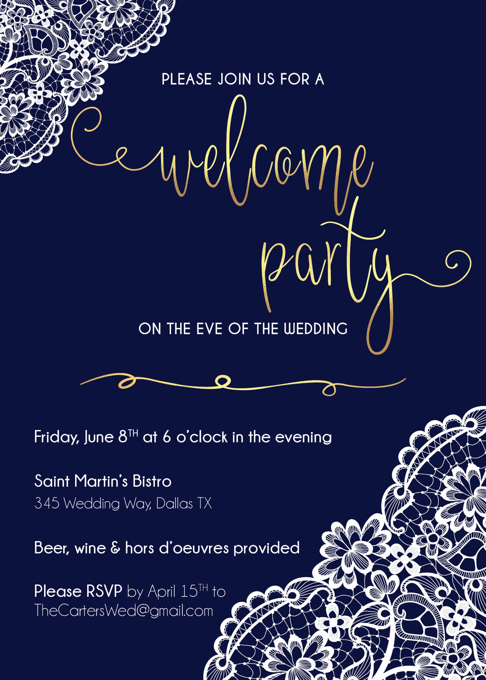 welcome-party-invitation-rehearsal-dinner-invite-navy-and-gold