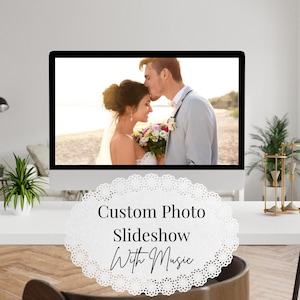 Custom Photo Slideshow Video – BASIC Package – Up to 30 Photos, Music & Captions