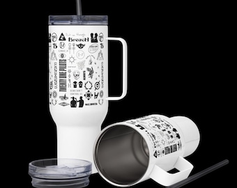 Taza de viaje con símbolos de Twenty One Pilots de 40 oz / Vaso con el logotipo de la banda