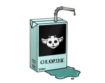 Kiss-Cut Vinyl Decals | Ned | Sippin' on Straight Chlorine | Twenty One Pilots Sticker