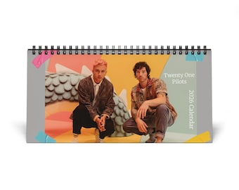 Twenty One Pilots Photo Desktop Calendar | 2026 Grid Desk Calendar
