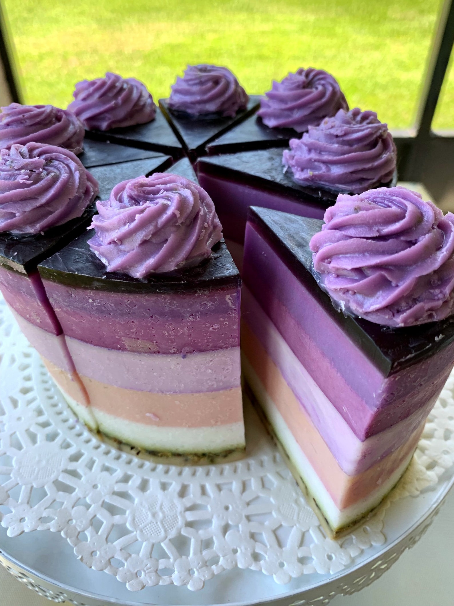 Лавандовый чизкейк