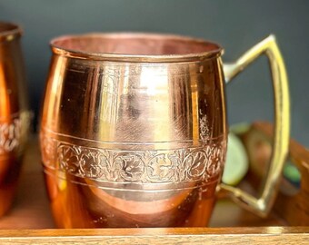 Elegant Handmade Copper Muggs