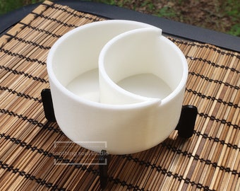 Mini Moon Succulent Planter Pot, Cute Crescent Plant Pot, Indoor Plant Gift, Indoor Decor, Plant Pot with Drain & Stand, Air Plant Holder