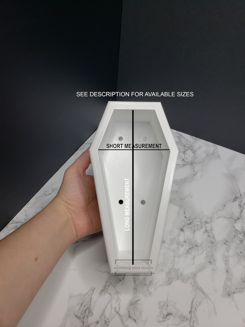 Coffin Mini Planter & Stand Goth Succulent Planter Decor image 2