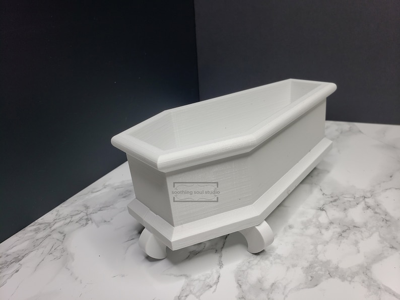 Coffin Mini Planter & Stand Goth Succulent Planter Decor image 8