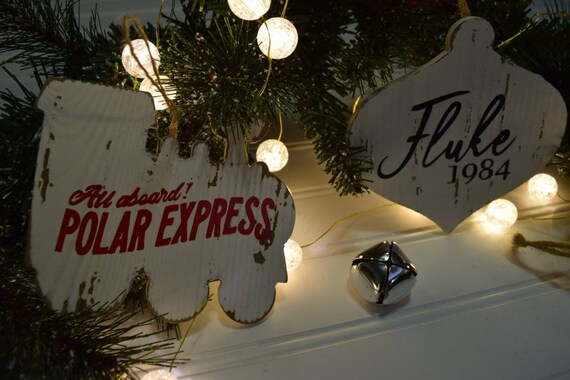 All Aboard The Polar Express Ornament Christmas Tree Etsy