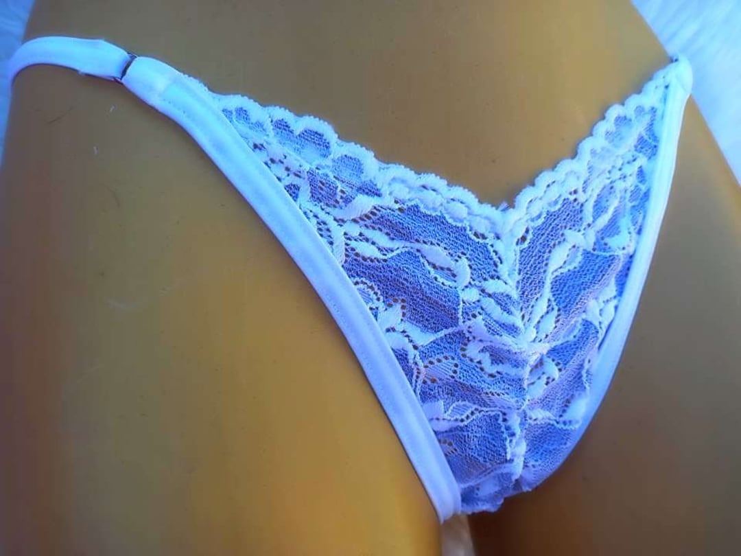 Transparent Lace Camel Toe Panties