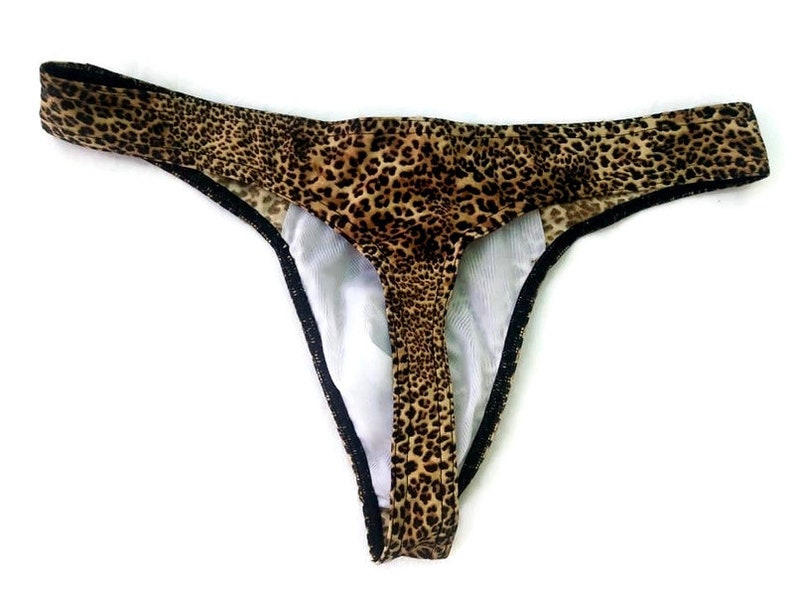 Men's Thong Mens animal pattern Stretchy thong Sexy Mens | Etsy