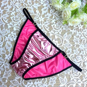 Pink Foil Panties – Shiny Low Rise Panties – Sexy Metallic ...