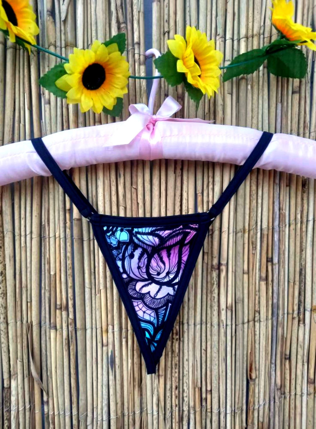 Cotton Micro String Thong Panties - Etsy