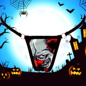 Halloween Cotton Thong – Spooky Cute Women’s Lingerie – Pumpkin Print Low Rise Panties – Halloween Gift