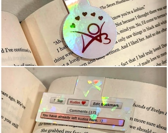 Magnetic Ao3 Fanfiction Kudos Logo Bookmark - Etsy