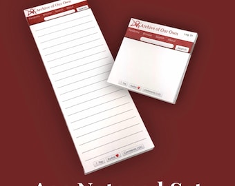 Ao3 Fanfiction Notepads Homemade
