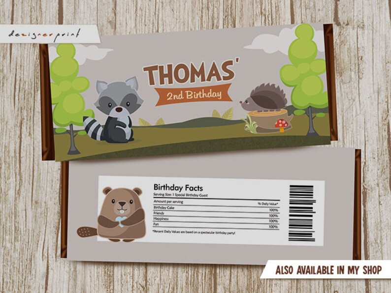 Digital Buntings Woodland Buntings Woodland Birthday Banner Forest Party Banner Printable Party Decoration Woodland Party Banner